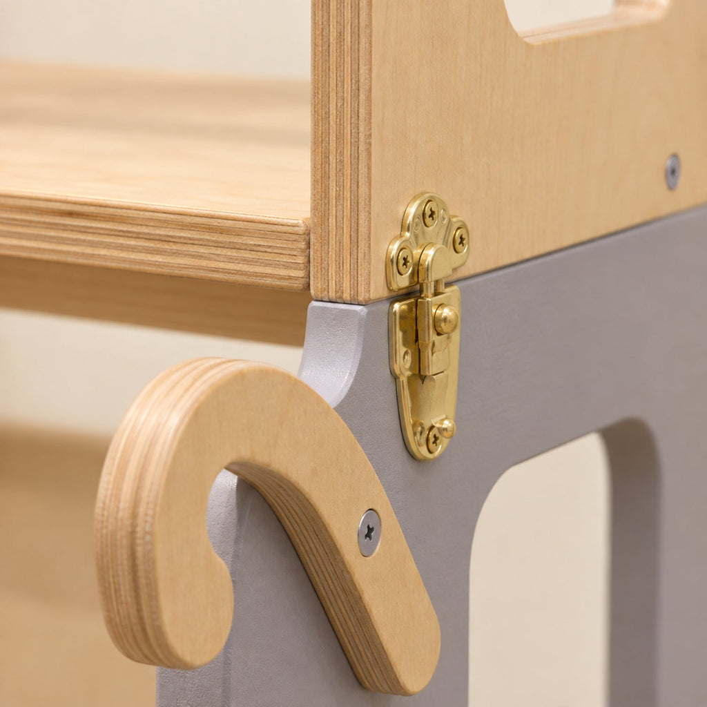 Tour d'apprentissage trolley 3-en-1 sur roulettes — bois, dès 18 mois