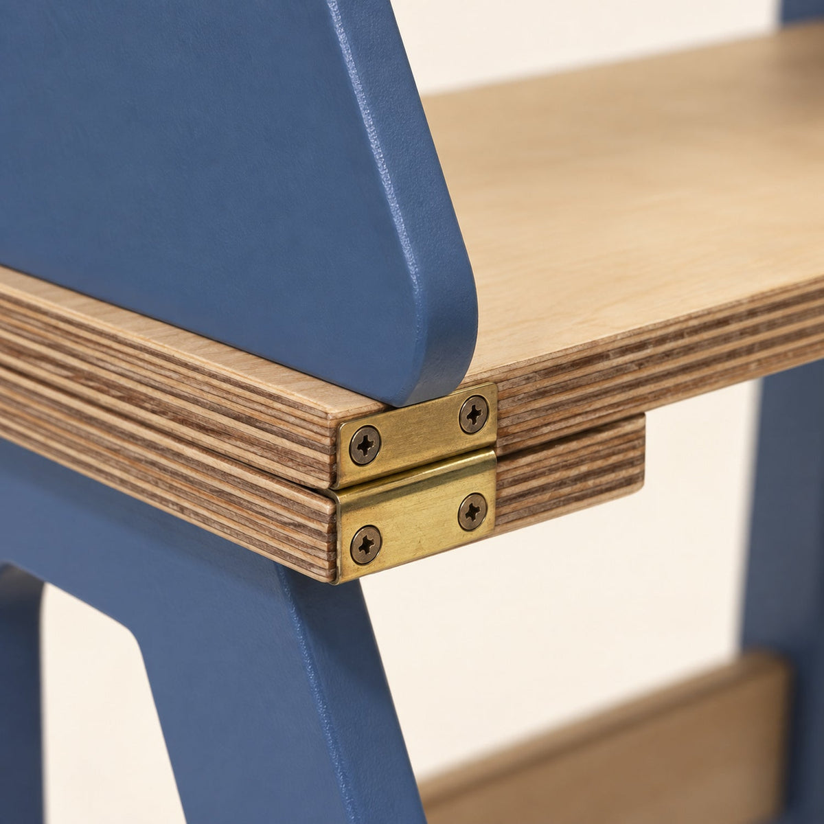 Marchepied pliant 2-en-1 en bois — chaise et marchepied enfant
