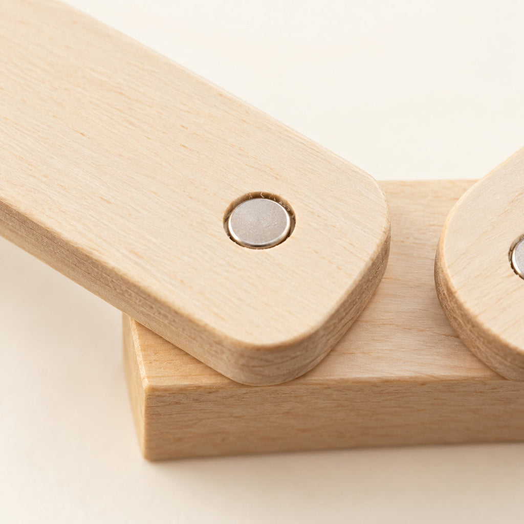 Parcours d'équilibre modulaire en bois — dès 3 ans