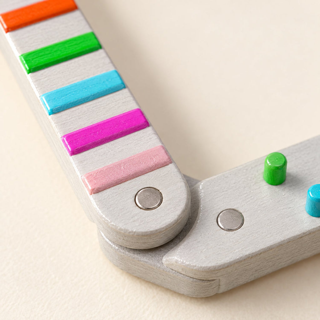 Set de planches d'équilibre — parcours tactile en bois