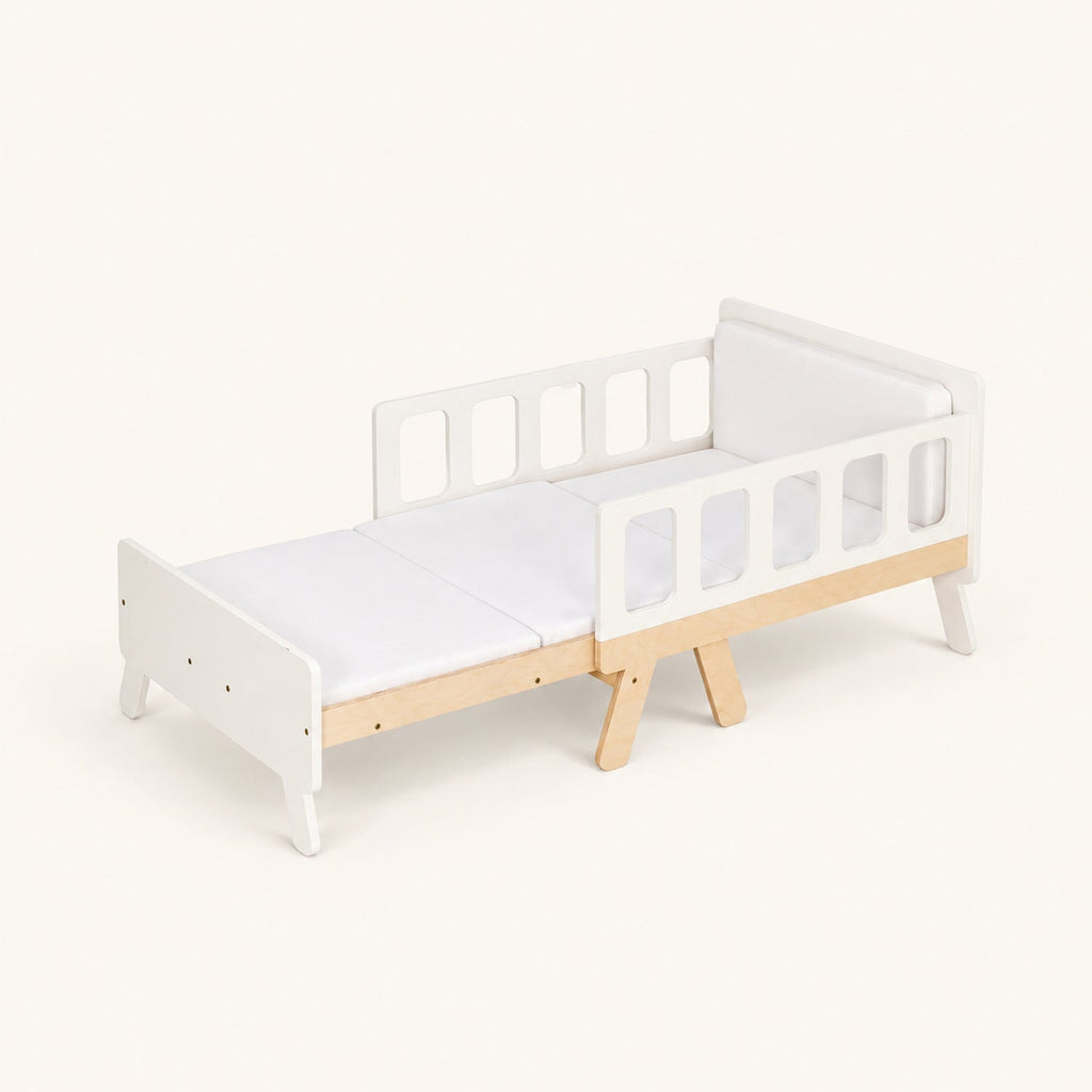 Lit Montessori évolutif 2-en-1 — lit et canapé, matelas inclus