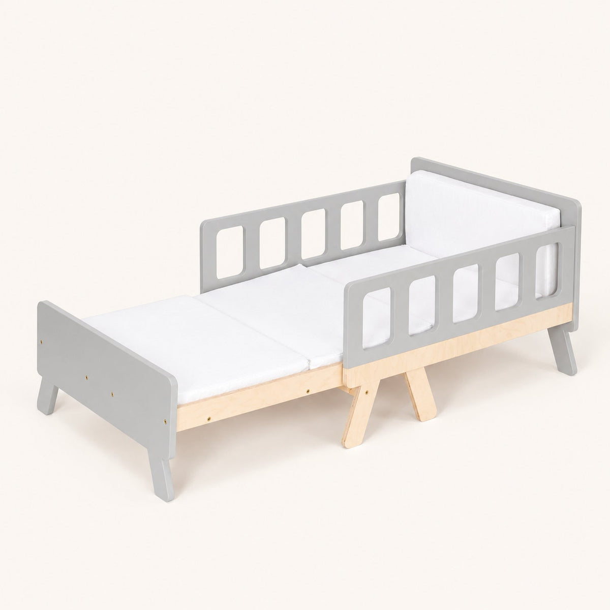 Lit Montessori évolutif 2-en-1 — lit et canapé, matelas inclus