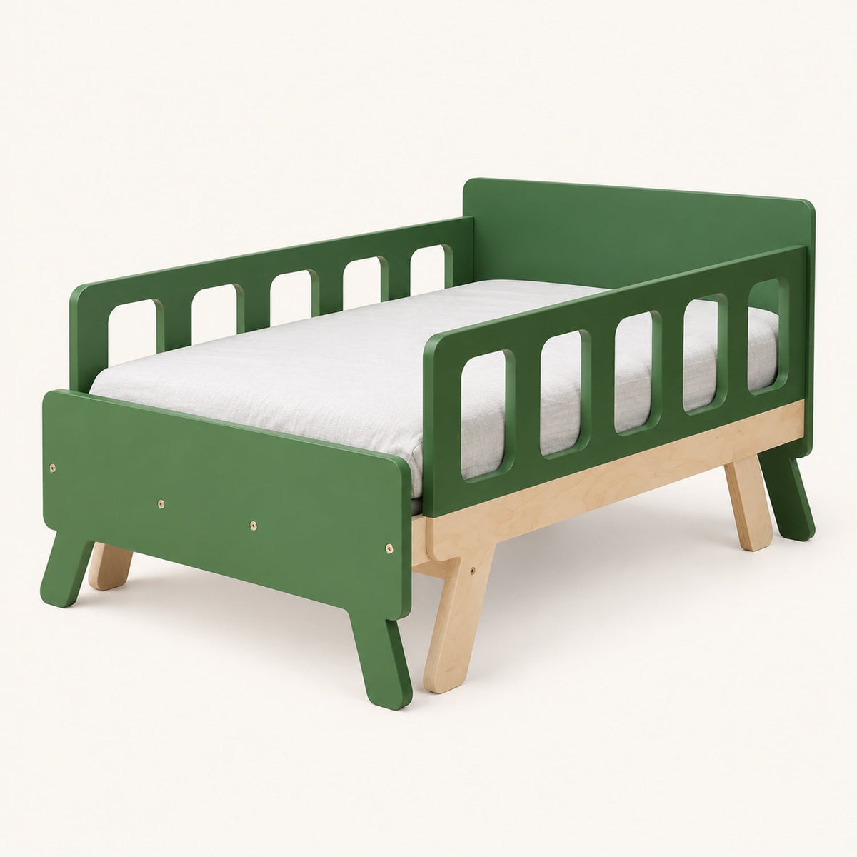 Lit Montessori évolutif 2-en-1 — lit et canapé, matelas inclus
