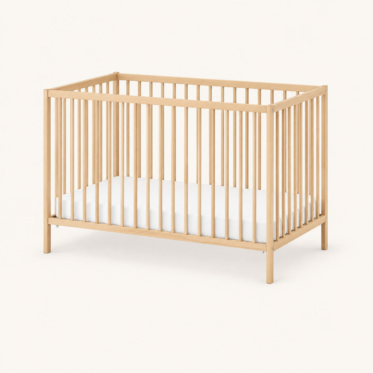 Lit cabane Montessori au sol 70 x 140 cm — barrière amovible