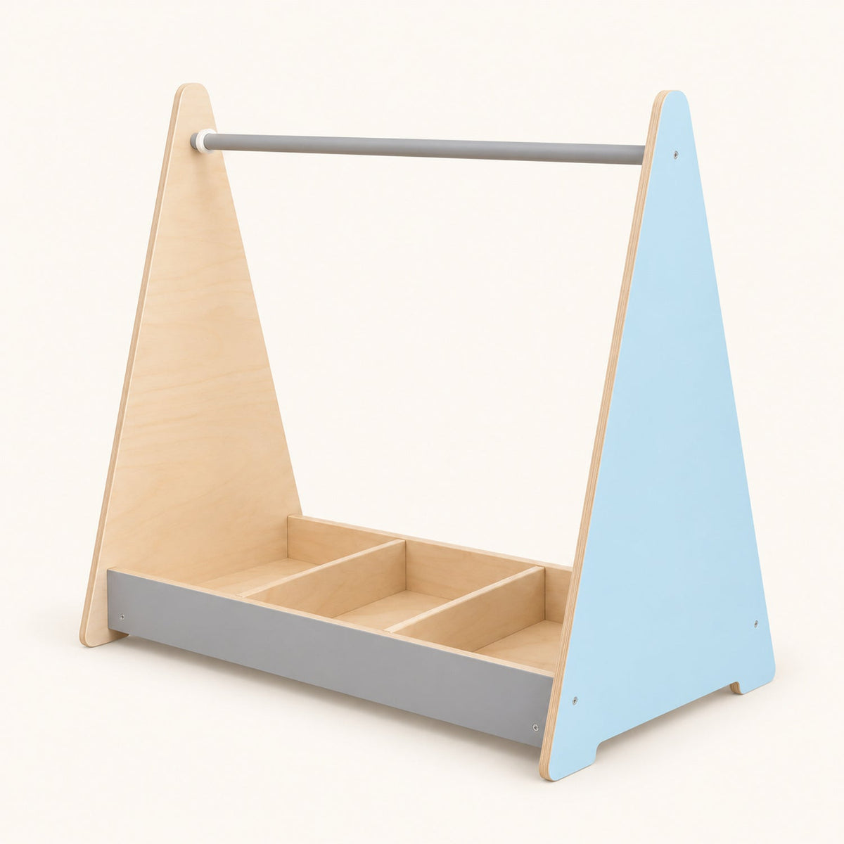 Portant à vêtements enfant en bois — hauteur d'enfant