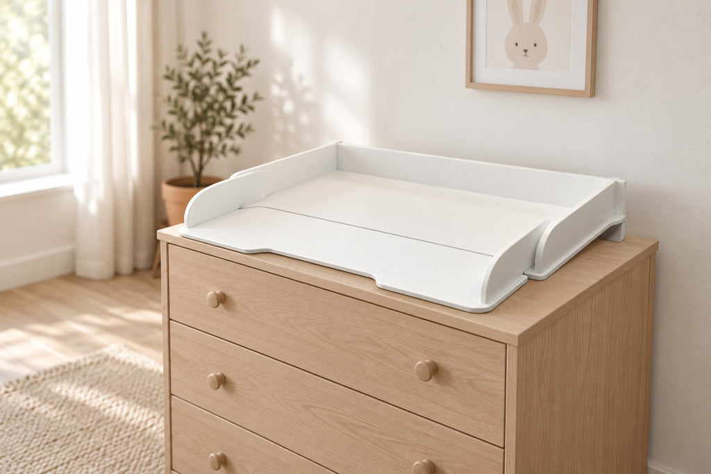 Plan à langer en bois pour commode — plateau peu encombrant