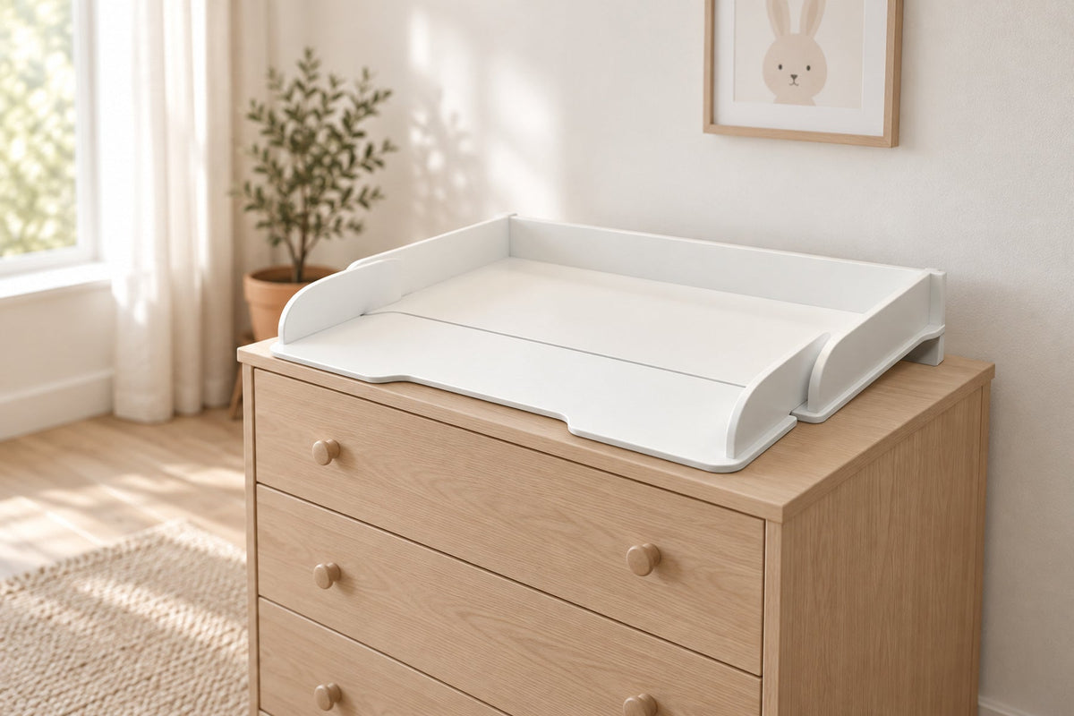 Plan à langer en bois pour commode — plateau peu encombrant