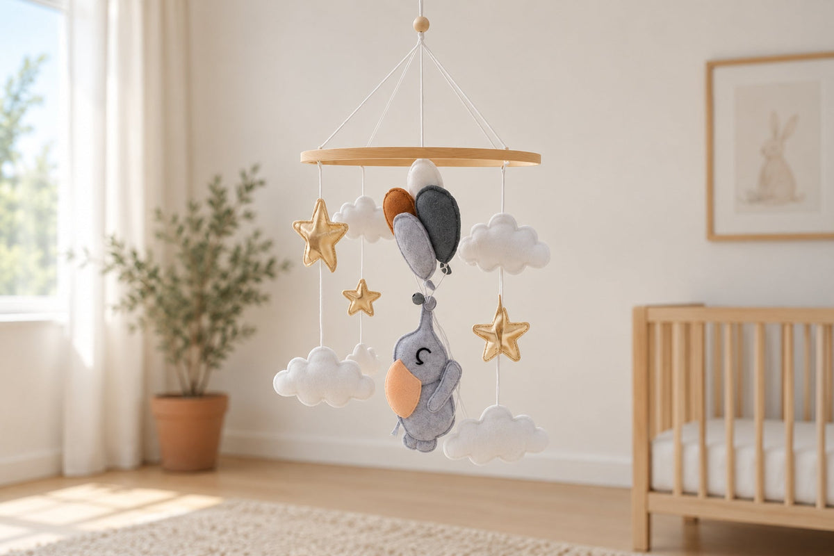 Lot de 3 mobiles Montessori — Munari, octaèdres et Gobbi