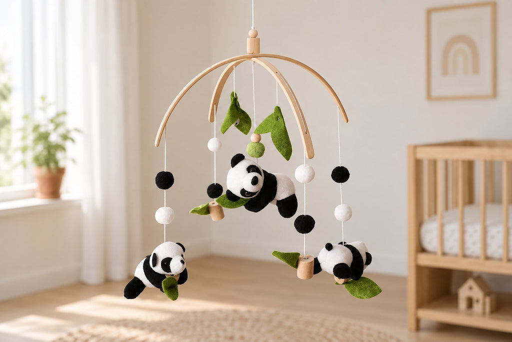 Lot de 3 mobiles Montessori — Munari, octaèdres et Gobbi